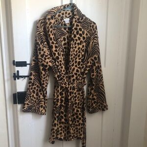 Capelli of New York Leopard Print Women's Robe